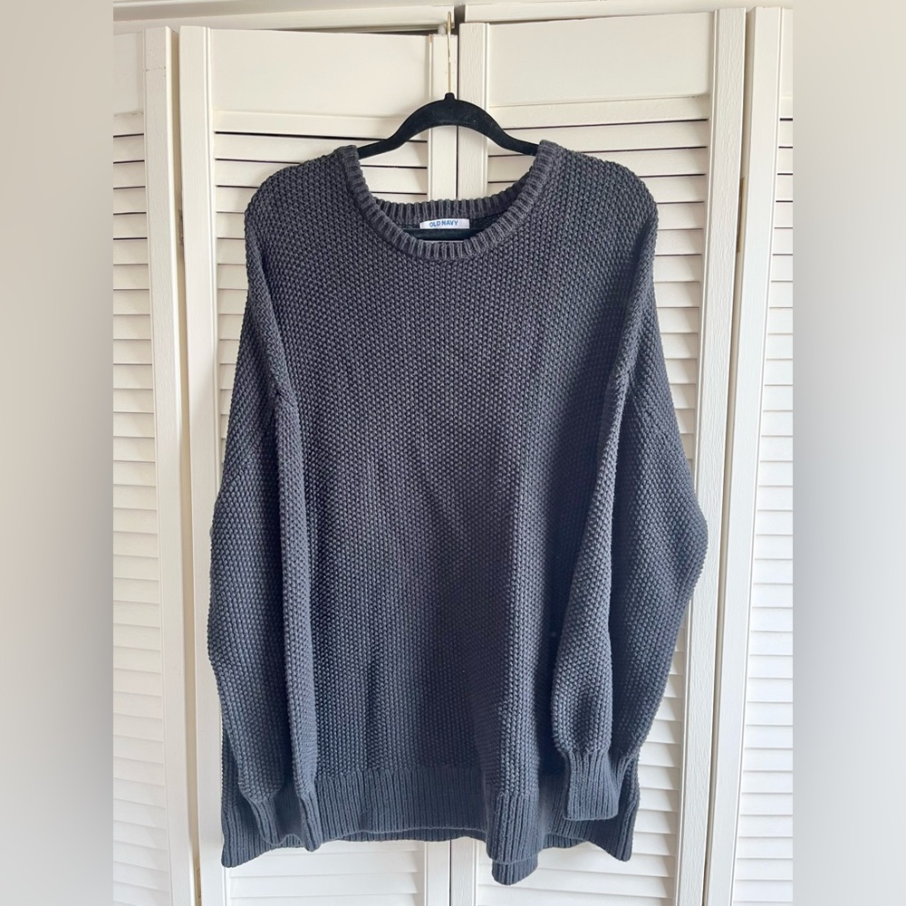 OLD NAVY Extra Large Black Winter Tunic Knit Sweater